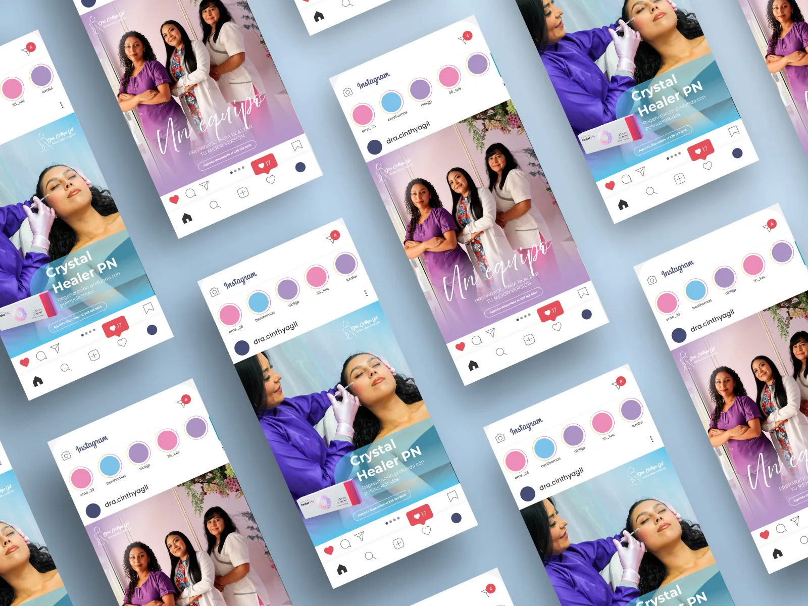 Beauty Clinic: Social Media & Digital Graphics