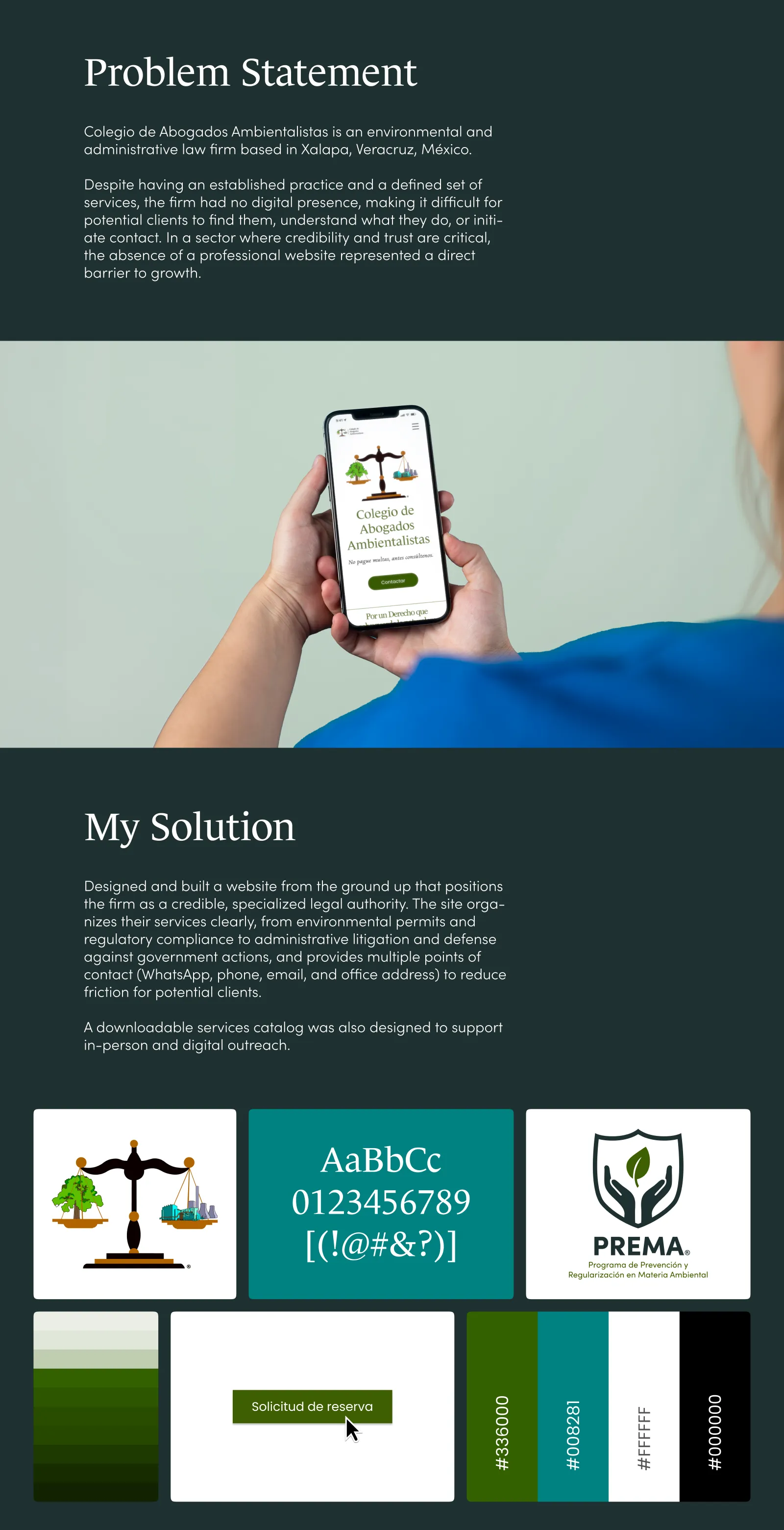 Colegio de Abogados Ambientalistas: Web Design