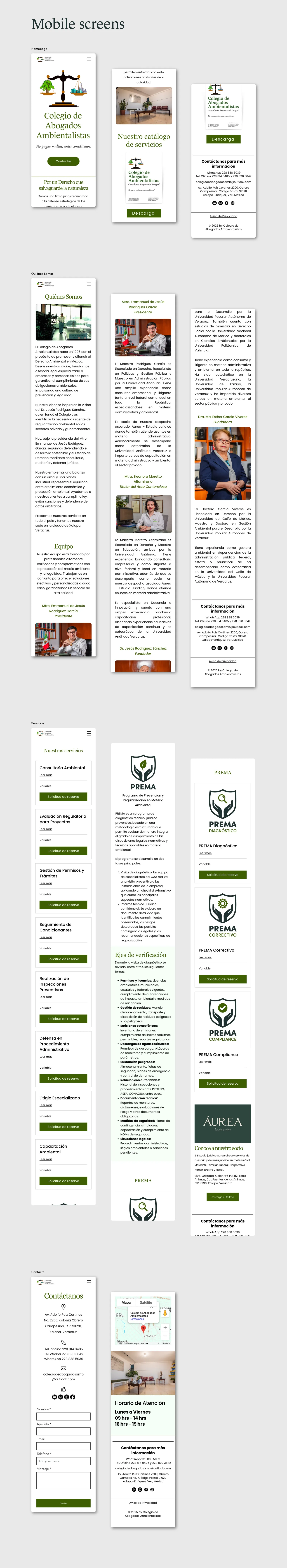 Colegio de Abogados Ambientalistas: Web Design