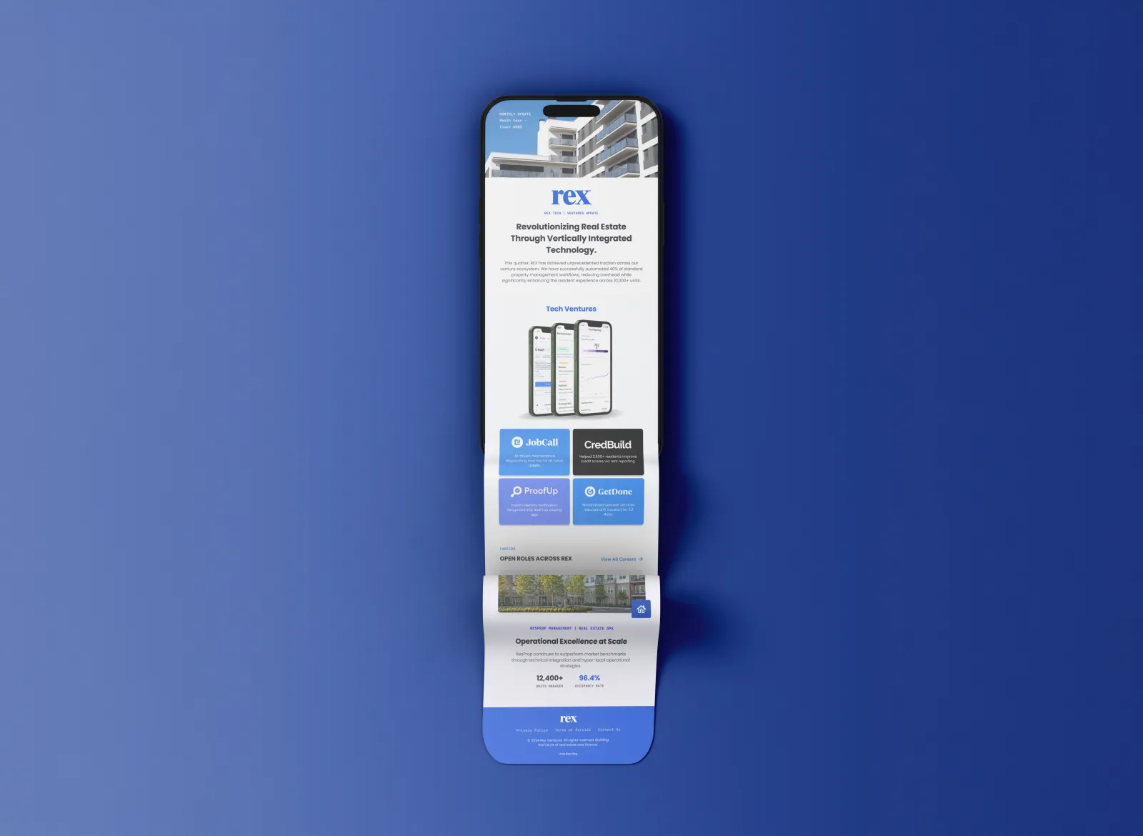 Email Newsletter Template: Rex
